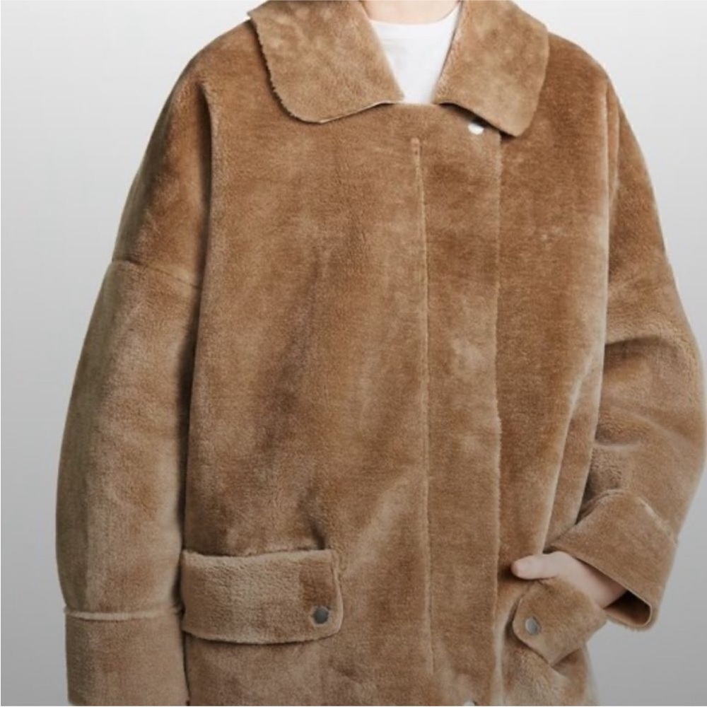Brown Free People Teddy Coat